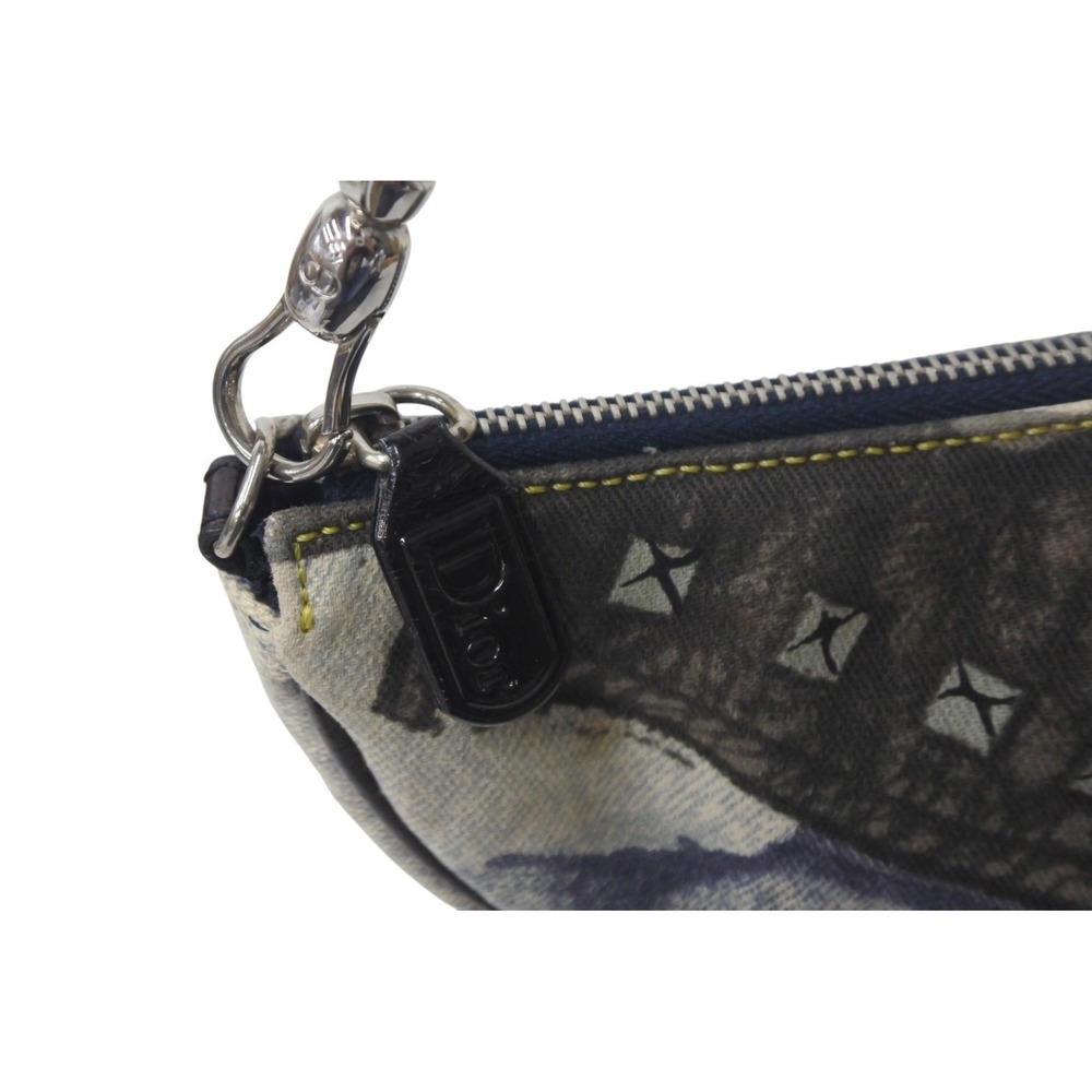 Christian Dior Saddle Bag denim transfer black blue leather - Picture 4 of 9